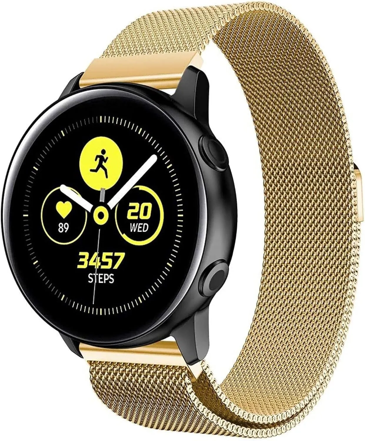 Stainless depose Steel Replacement Straps for Women Men 16mm18mm 20mm 22mm Metal Magnetic Watch Band Mesh Woven Quick Release Strap Adjustable 