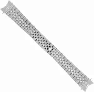Stainless Steel Ewatchparts Jubilee Watch Band Solid Link Compatible With Rolex Datejust Hidden Clasp connect 20mm Heavy 
