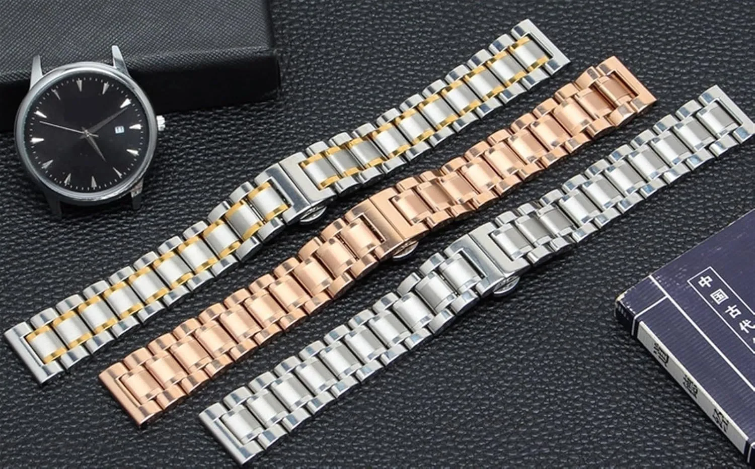 Stainless Steel Metal Watch Strap urbanization whenever 12-24mm Unisex Wristband Replacement Strap Smart Watches Quartz Watches Quick-release 