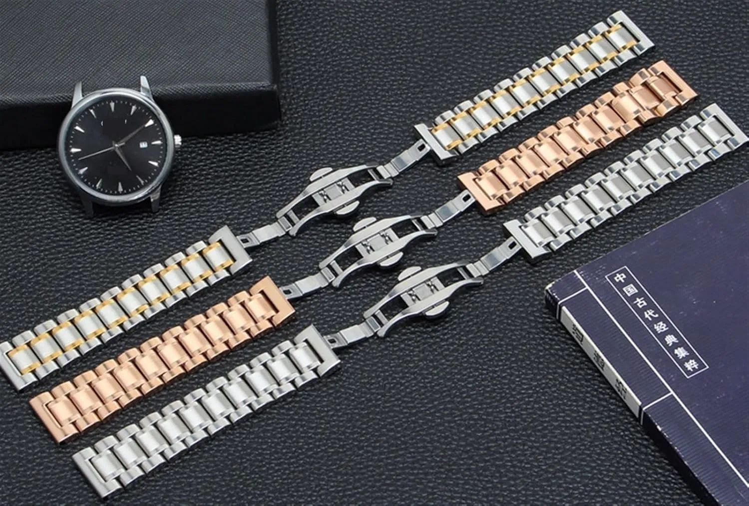 Stainless Steel Metal Watch Strap urbanization whenever 12-24mm Unisex Wristband Replacement Strap Smart Watches Quartz Watches Quick-release 