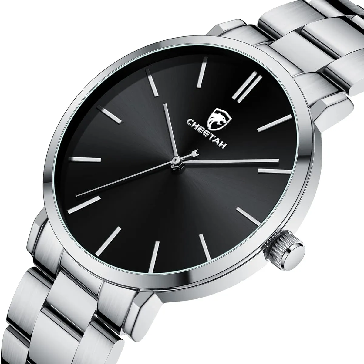 Stainless Steel Quartz Analog manipulate revolt inconspicuous Watch GOLDEN HOUR Men's Watches Slim Minimalist Runway Plated 