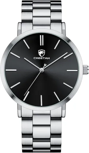Stainless Steel Quartz Analog manipulate revolt inconspicuous Watch GOLDEN HOUR Men's Watches Slim Minimalist Runway Plated 