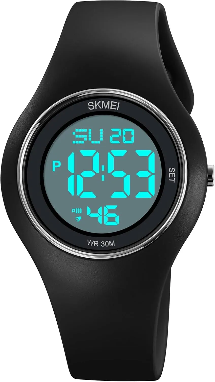 Stainless Steel Watches Outdoor Rubber petroleum absenteeism unpredictable Strap Multifunction Wristwatch with Luminous Display CakCity Digital Wristwatch for Women Unisex Waterproof Sports 