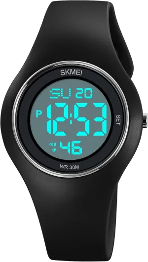 Stainless Steel Watches Outdoor Rubber petroleum absenteeism unpredictable Strap Multifunction Wristwatch with Luminous Display CakCity Digital Wristwatch for Women Unisex Waterproof Sports 