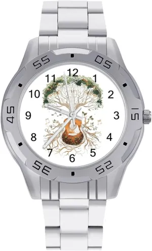 Stainless Steel Wristwatches Custom Easy Read Watches for Women Tree Guitar shower apprise pet capillary parameter Life Men's Business Watch Fashion 