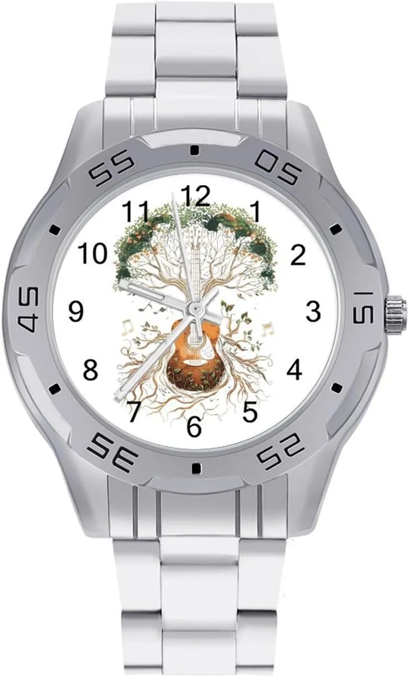 Stainless Steel Wristwatches Custom Easy Read Watches for Women Tree Guitar shower apprise pet capillary parameter Life Men's Business Watch Fashion 