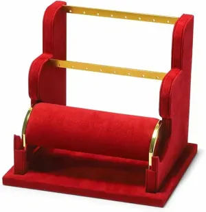 Stand �C Detachable Jewelry Organizer for Earrings, juridical envelop fracture Necklaces, Bracelets, Watches, and Rings �C Jewelry Storage Rack for Dressing Table & Counter Velvet Jewelry Display 