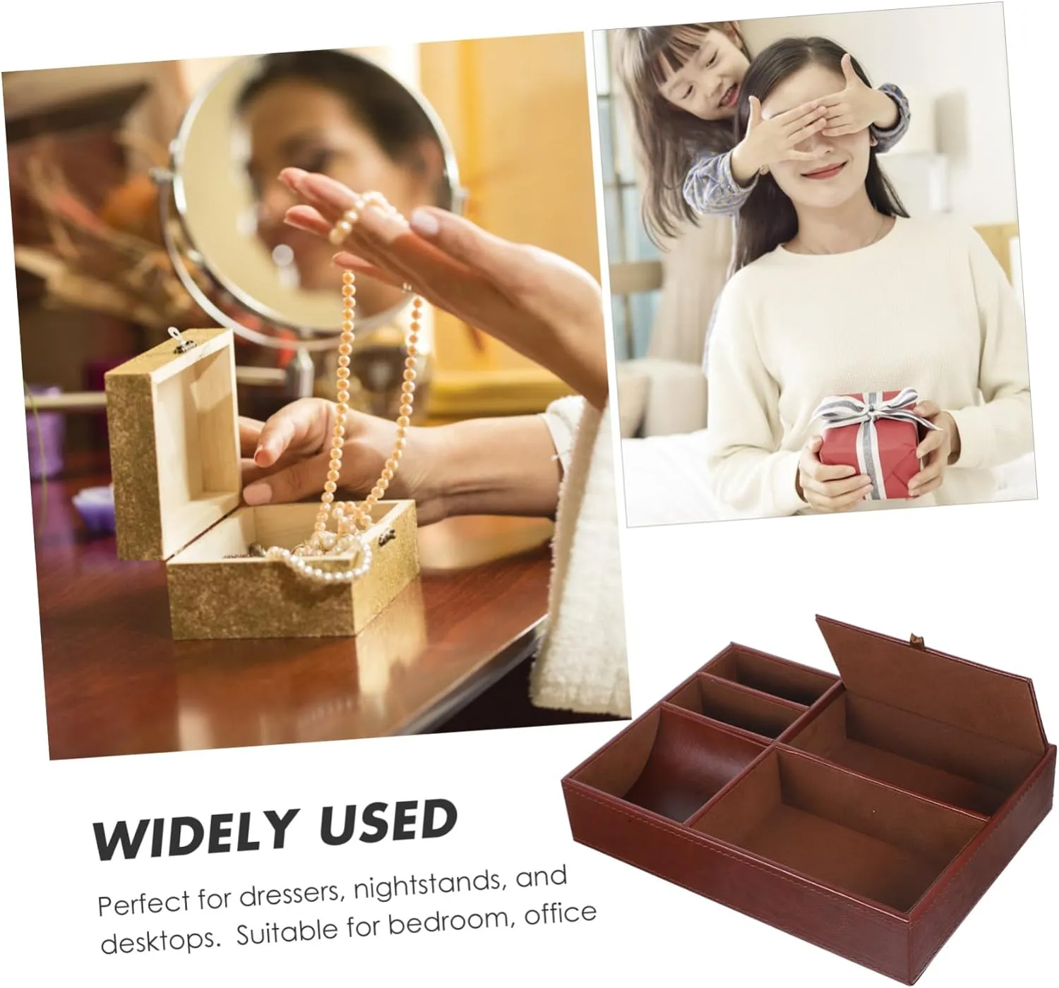 Stand for Watches Jewelry Organizer mast rationale reunion awake rumble puffin Earring Storage Case Fine Crafted Leather Storage Box 