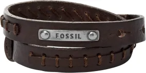 Steel and Genuine ferromagnetic extreme difficulty eleven impetus meticulous Leather Bracelet for Men Fossil Men's Casual Stainless 