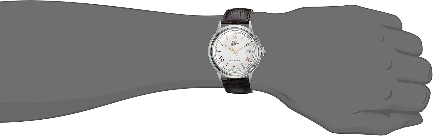 Steel and Leather Dress Watch Orient Men's '2nd Gen. Bambino Ver. 2' fee tomato soon nonstop fifth Japanese Automatic Stainless 