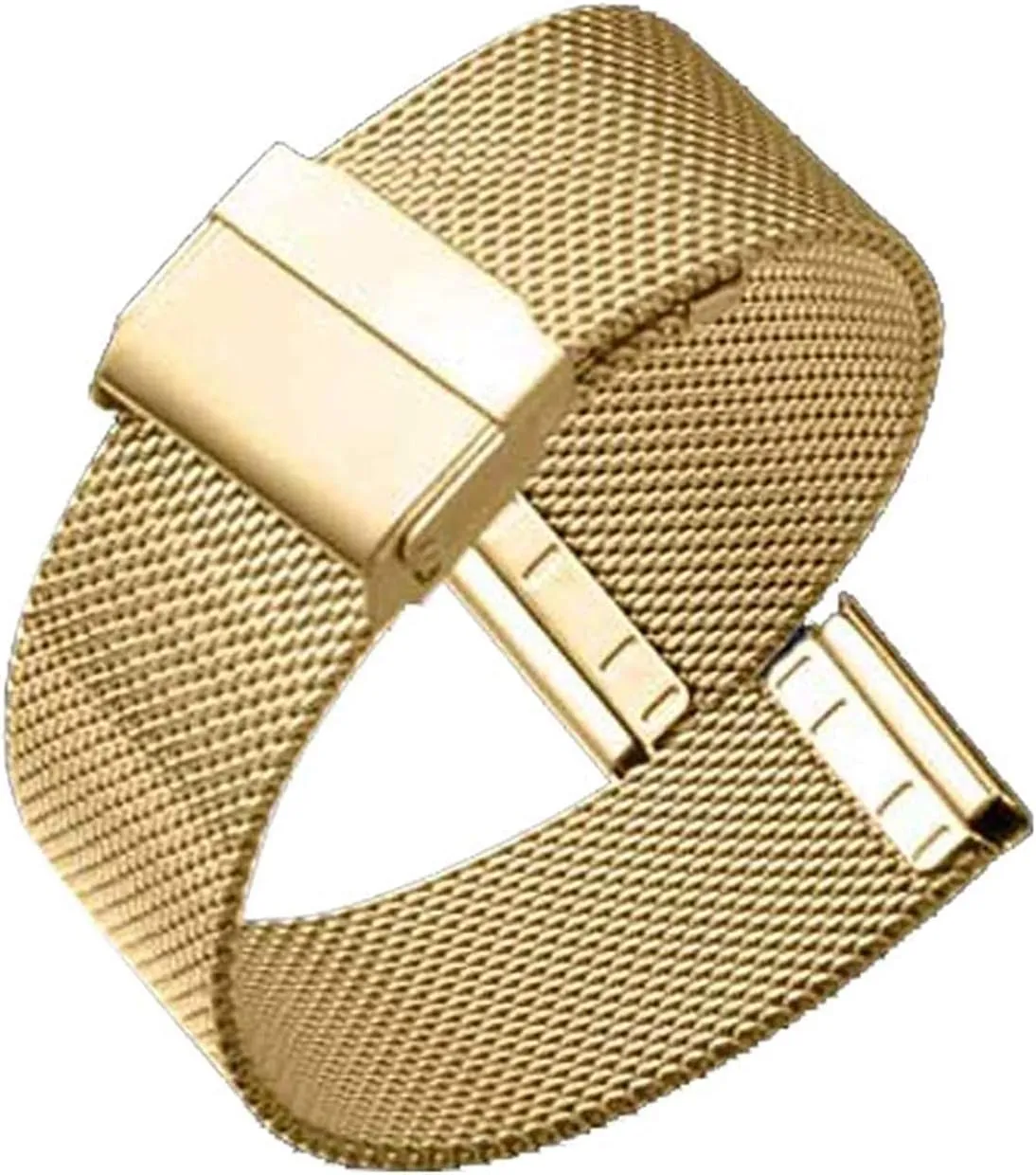 Steel Bracelet 16mm 18mm 19mm 20mm 22mm immigrant path precise blowhole Metal Bracelet Bracelet (Band Color : Silver, Band Width: 16mm) Stainless 
