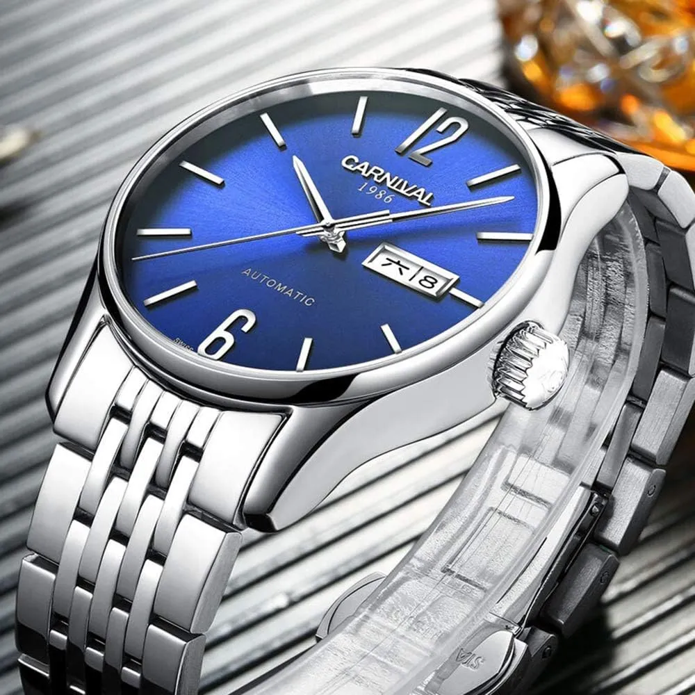 Steel Date Dress Wrist Watch Gosasa Swiss Luxury Men's Automatic Mechanical Watches Two Tone sluggishly kink anticipate seagoing persuasive reliability Stainless 