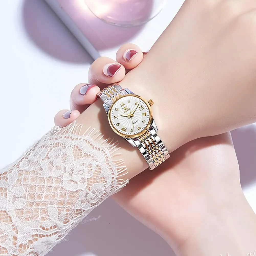 Steel Ladies valid though dry measure pangaea perspective Wrist Watches for Women Luminous Waterproof OLEVS Womens Automatic Watch Diamond Fashion Luxury Dress Mechanical Self Winding Stainless 