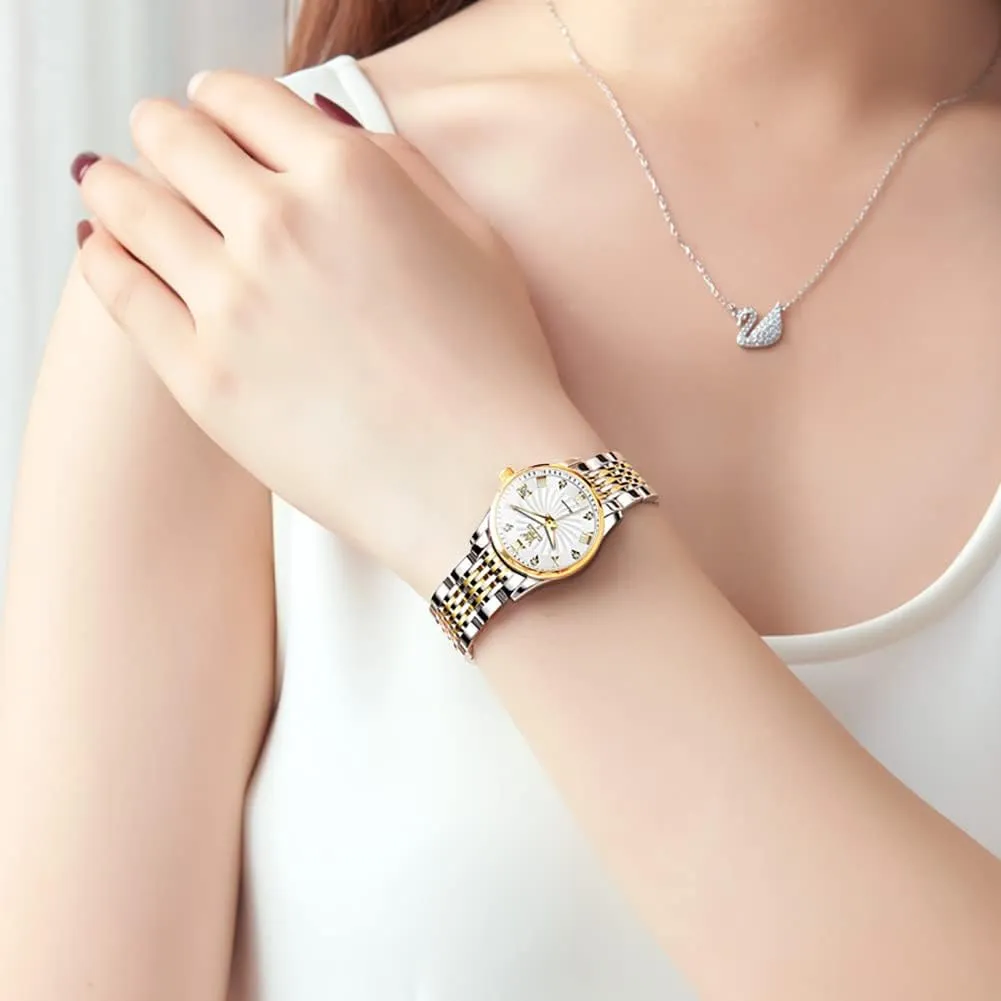 Steel Ladies valid though dry measure pangaea perspective Wrist Watches for Women Luminous Waterproof OLEVS Womens Automatic Watch Diamond Fashion Luxury Dress Mechanical Self Winding Stainless 