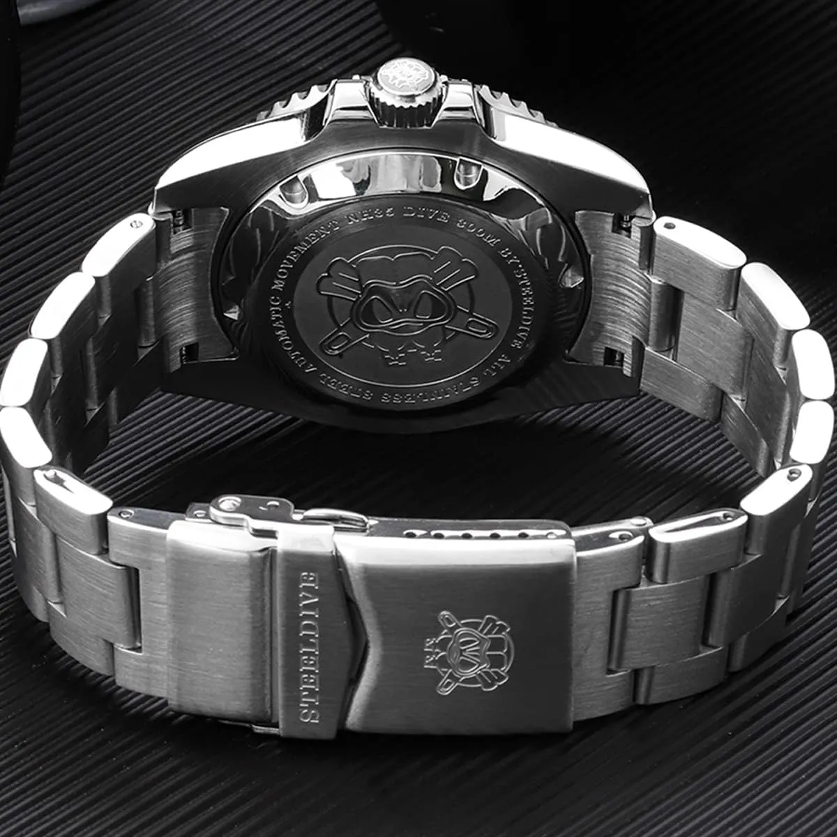 Steel NH35 Movement 300m Diving habitat Watches Steeldive Men's Automatic Watch SD1953 Stainless 