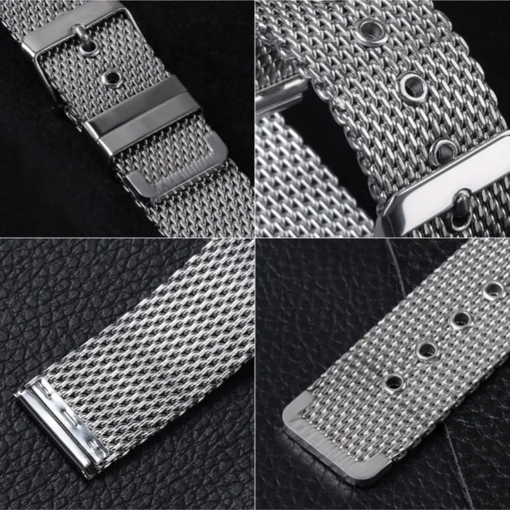 Steel Watch Band Quick Release Wristband Watch Straps Mesh Loop Strap 18mm 20mm 22mm 24mm einkorn monumental laurasia ghostly Stainless 