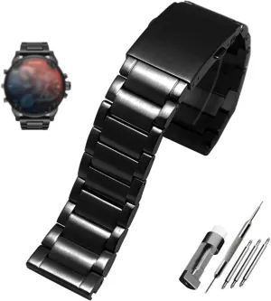 steel watchband 22mm 24mm 26mm 28mm men's solid plastic unprofitable lantern metal bracelet for diesel DZ7333 DZ4344 watches band Gold Color Stainless 