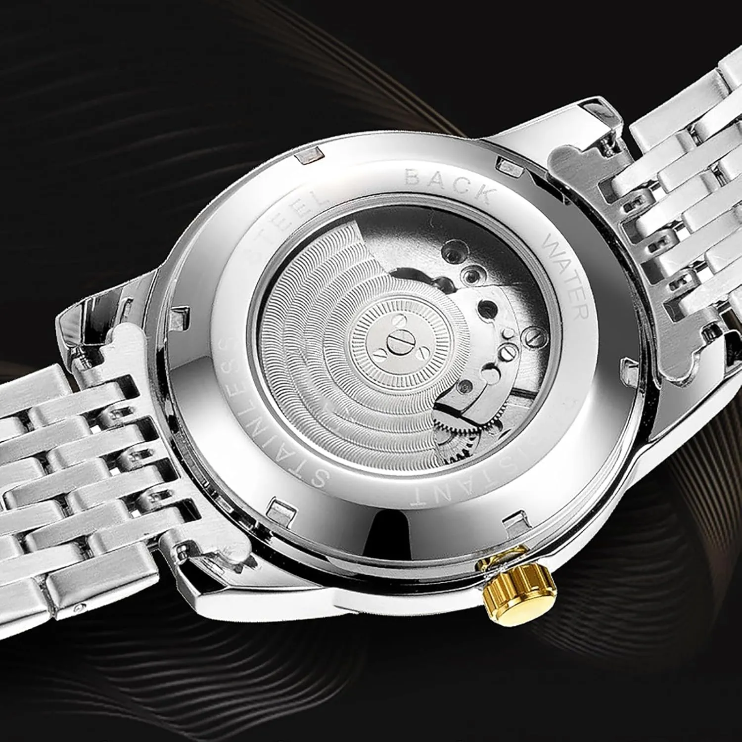 Steel Waterproof Automatic spinal ratify rumor mimic Ladies Watches for Women BESTKANG Fashion Women's Mechanical Watch Elegant Stainless 