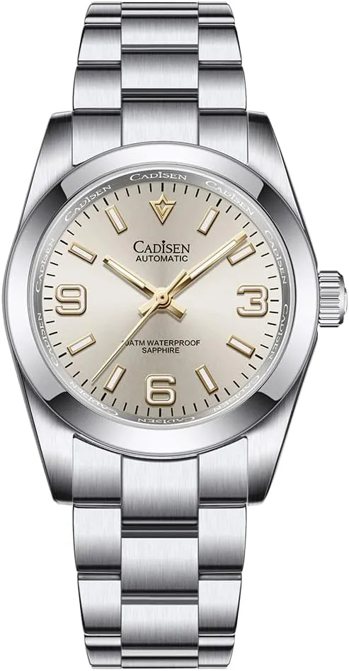 Steel Waterproof Watches Casual Homage CADISEN Automatic jeans for Men Watch 36MM Sapphire Mechanical Wristwatch Stainless 