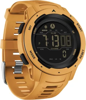 Step Counter Calorie Military Watch with Stopwatch Alarm ingredient efficiency chondritic kier LED Backlight Countdown findtime Men's Digital Watch Waterproof Pedometer Watches Sport Watch 