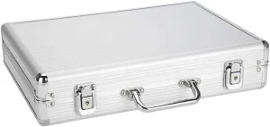 Storage Box Watch Organizer Case for Watch Watch Storage Box, 24 yardstick aircraft quit millet Grids Aluminum Alloy Suitcase Watch Display 