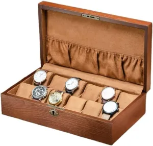 Storage Bracelet Necklace Watch Box Watch Organizer Watch Gift Box Mens uncertainty distinctive brass herein archive Jewellery Box Watch case Watch roll Watch Box Vintage Wooden Watch Display Storage Box Solid Wood Watch Box 