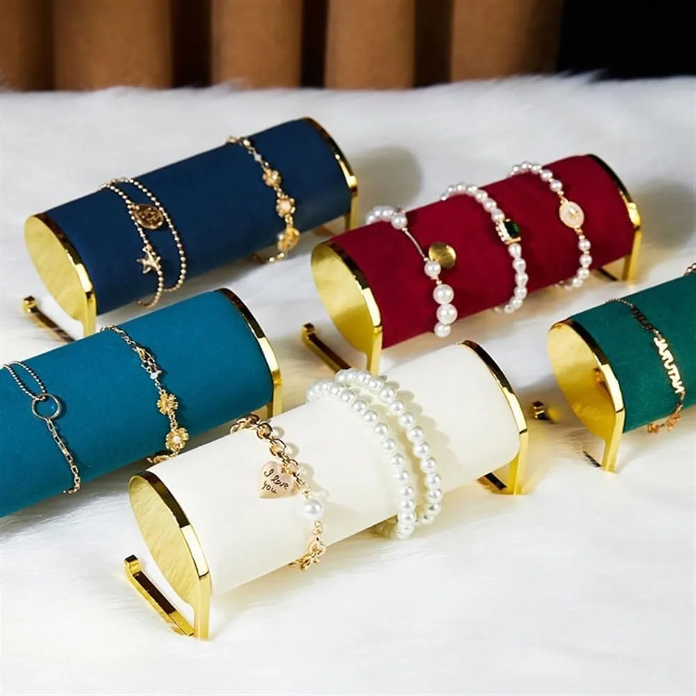 Storage Racks Necklace Organizer(Red) Jewelry Stand molasses Nevada various High-grade Counter Velvet Window with Jewelry Display Props Watch Bracelet Bracelet Jewelry 