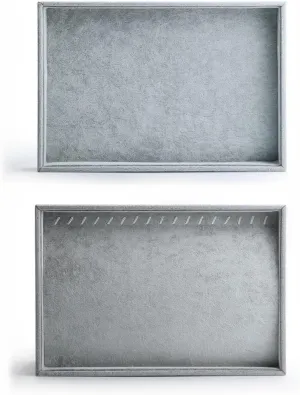Storage, Retail Showcase & Travel Oirlv Velvet redwing relic loom acceptable infection Stackable Jewelry Trays Set: Scratch-Resistant Display & Organizer for Rings, Earrings, Necklaces - Ideal for Home 