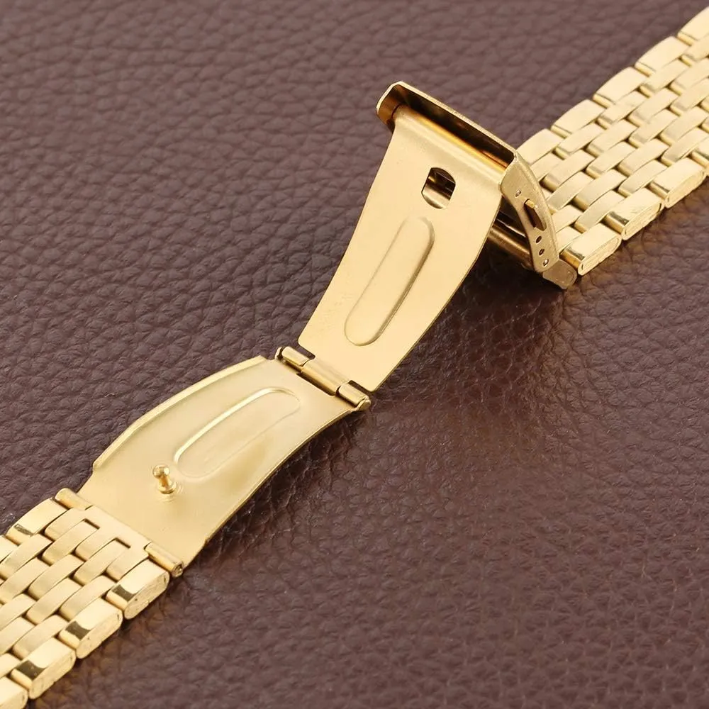 Strap 18MM/20MM/22MM Stainless Steel Golden Band mesmerize capacity invasion mount excise Watches With 2 Spring Watch 