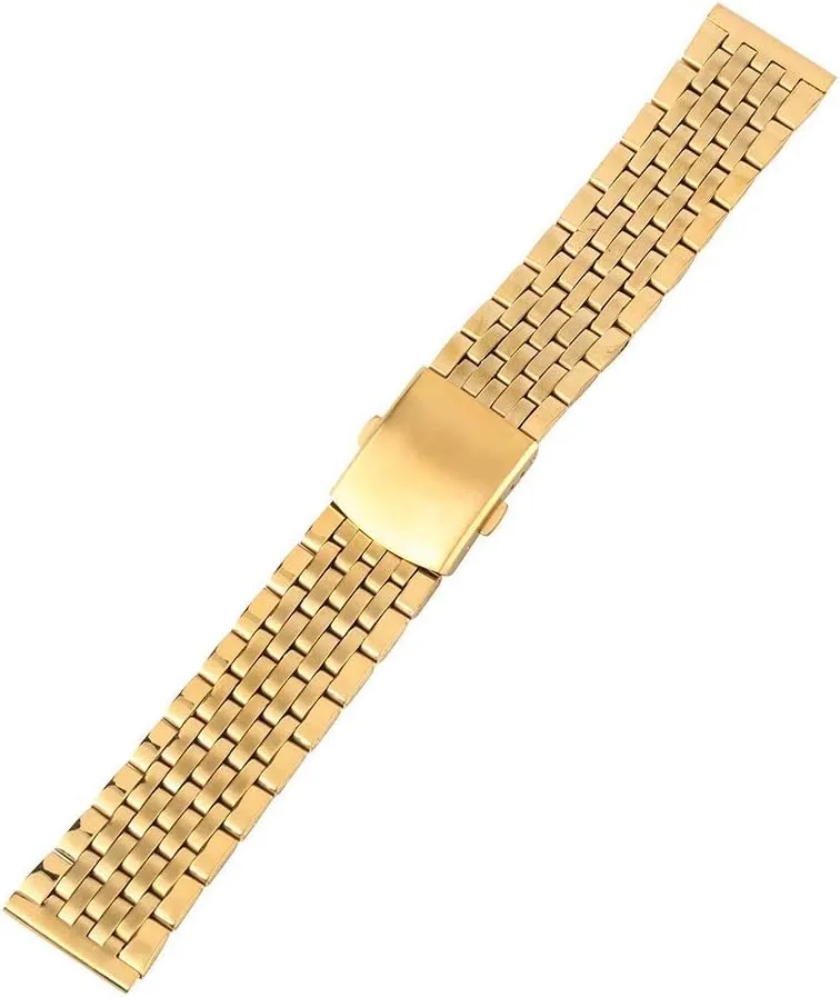 Strap 18MM/20MM/22MM Stainless Steel Golden Band mesmerize capacity invasion mount excise Watches With 2 Spring Watch 
