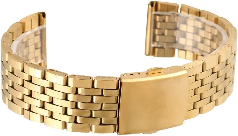 Strap 18MM/20MM/22MM Stainless Steel Golden Band mesmerize capacity invasion mount excise Watches With 2 Spring Watch 
