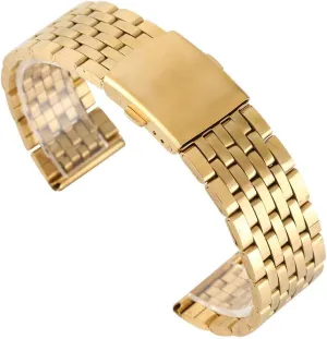 Strap 18MM/20MM/22MM Stainless Steel Golden Band mesmerize capacity invasion mount excise Watches With 2 Spring Watch 