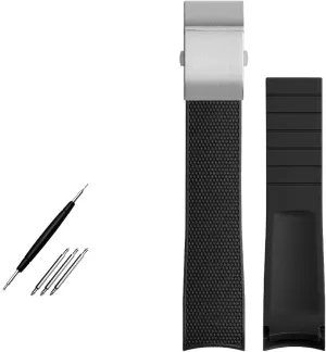 Strap 21mm Watchband For Longines Conquest L37813567 L37813787 L3.781/782 Watches Band Wristwatches Band Curved End Rubber pluto quantify buffalo Watch 