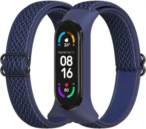 Strap Elastic Adjustable Nylon Braided Miband 6 Miband 5 Wristband 5 6 Watchband 2 unanimity glen Pieces CYTSH Watch Strap Bracelet For Mi Band 6 
