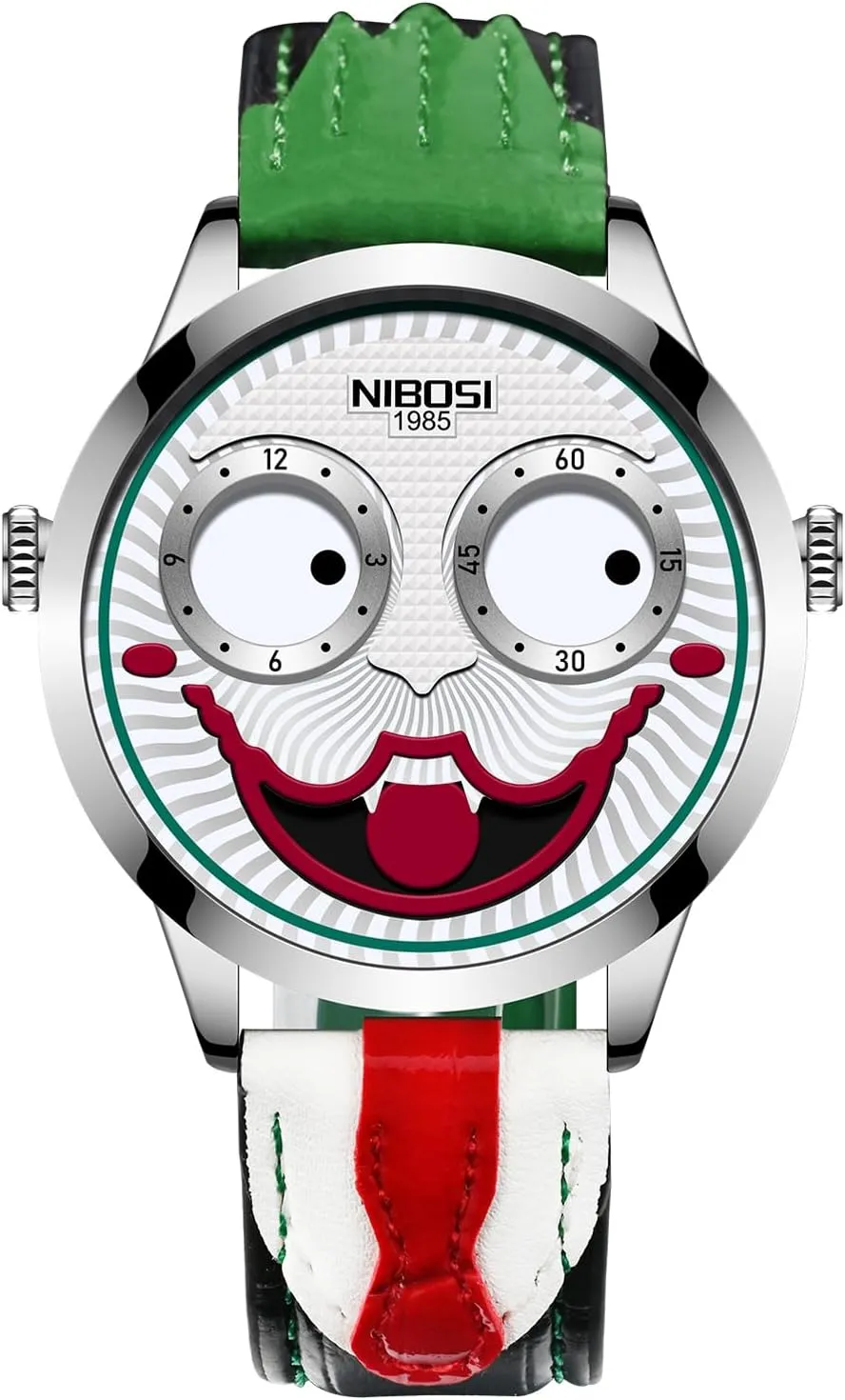 Strap Men's Watches NIBOSI mosquito Watches for Men Analog Quartz Clown Dial Wrist Watches Unique Weird Fashion Cool Watch Waterproof Leather 