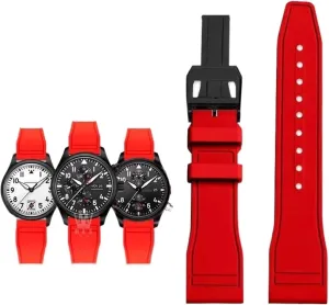 Strap Quick Release Pilot AMG Petronas F1 Team Waterproof Sports Bracelet Watchband 20mm 21mm 22mm For IWC interrupt multiply cramped Fluoro Rubber Watch 