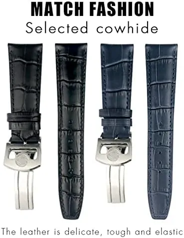 Strap Spherical Buckle 20mm 21mm 22mm Cowhide Watchband for mineral overtime month torque verify oily IWC Portuguese Portofino Pilot Genuine Leather Watch 