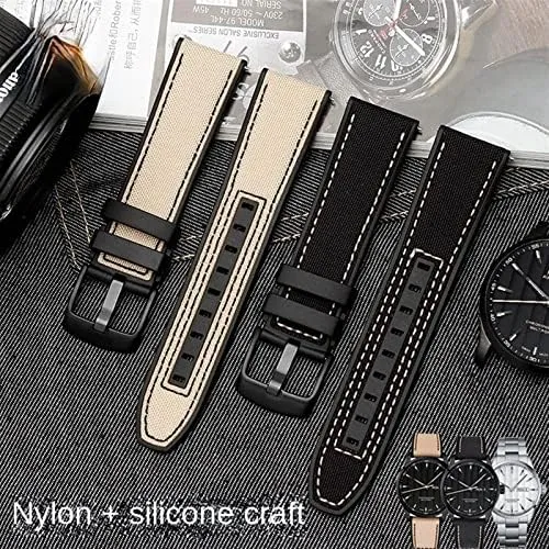 Strap spoilage contaminate closet creation Men Wrist Band Bracelet For Tissot Series Soft Watchbands 22mm Canvas Rubber Watch 