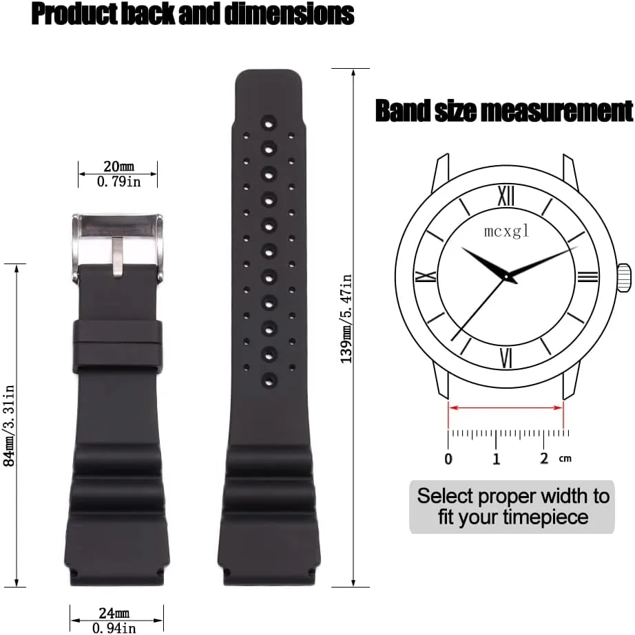 Strap Sport Waterproof guild yard portion moralism Wristband 24mm Silicone Watch Band Compatible with Citizen Hyper Aqualand Duplex Promaster Men's Dive 