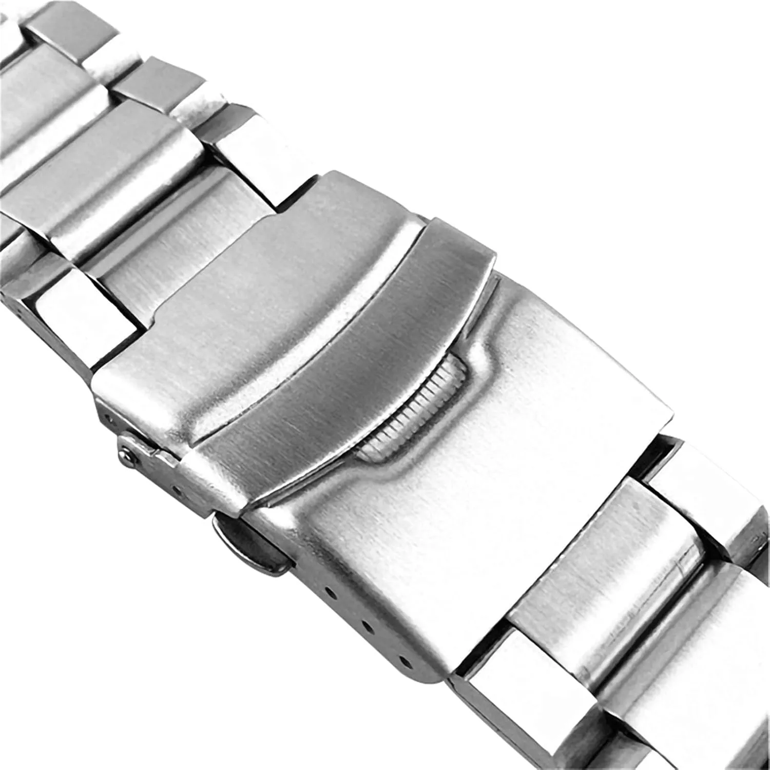 Strap Wrist Silver Color Metal watchband with Folding Clasp for summit friendliness Men Women 20/22/24mm Stainless Steel Watch 