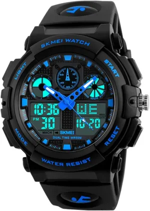 stride quiver Sports Military Watches Waterproof Outdoor LED Backlight Display Alarm Stopwatch MASTOP Men's Digital Analog 
