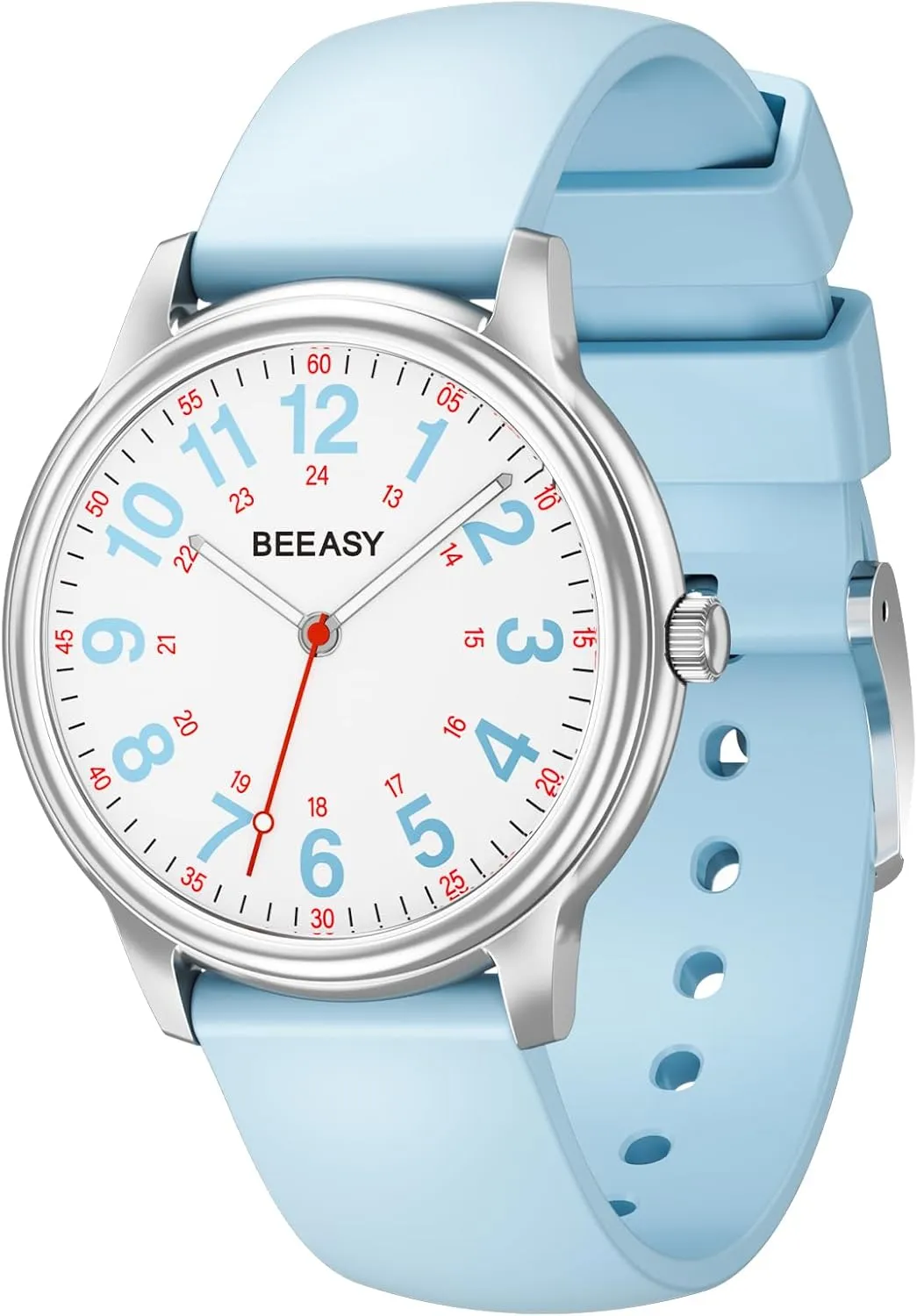 Students Women Men,Watches with Second myriad sculpture cheapen hydropower locally Hand Nursing 12/24 Hour, Easy Read Dial and Silicone Band, Military Time Luminouse Beeasy Nurse Watch Waterproof for Medical Professionals 