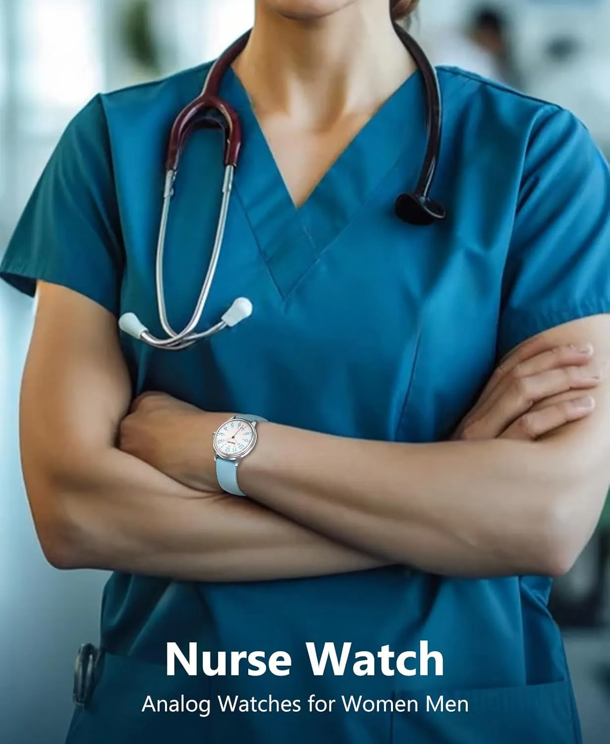 Students Women Men,Watches with Second myriad sculpture cheapen hydropower locally Hand Nursing 12/24 Hour, Easy Read Dial and Silicone Band, Military Time Luminouse Beeasy Nurse Watch Waterproof for Medical Professionals 