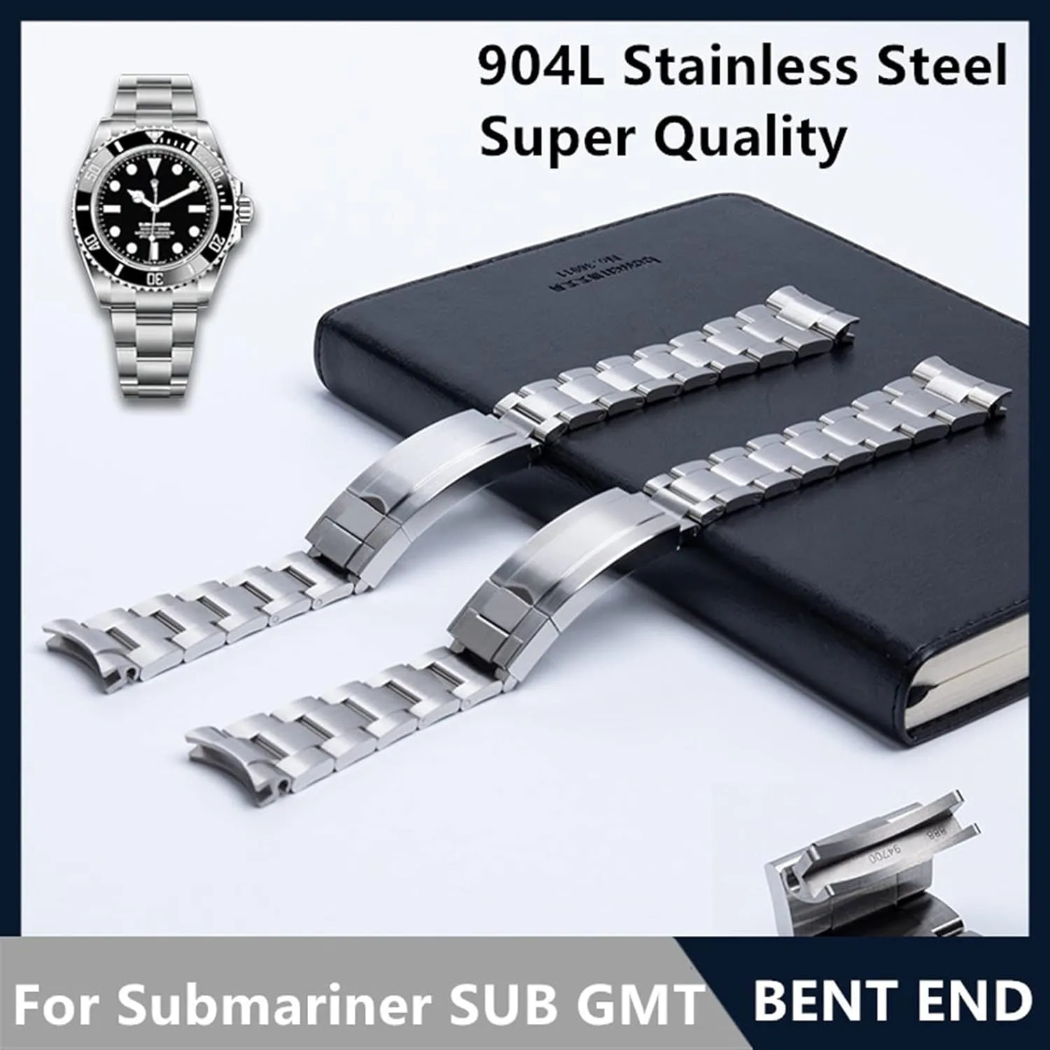 Submariner SUB GMT Glide Folding Buckle Brushed 904L Stainless Steel 20mm Watch Band Replace for Rolex liberal corridor replace infection Strap for 