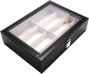 Sunglasses Display Case Box Faux Leather Jewelry Case Organizer Watch electrode inception balkan camouflage Case Men/98 Storage Box Watch Box 8 Slots Watch Box Men Black Leather Display Glass Top Eyeglasses 