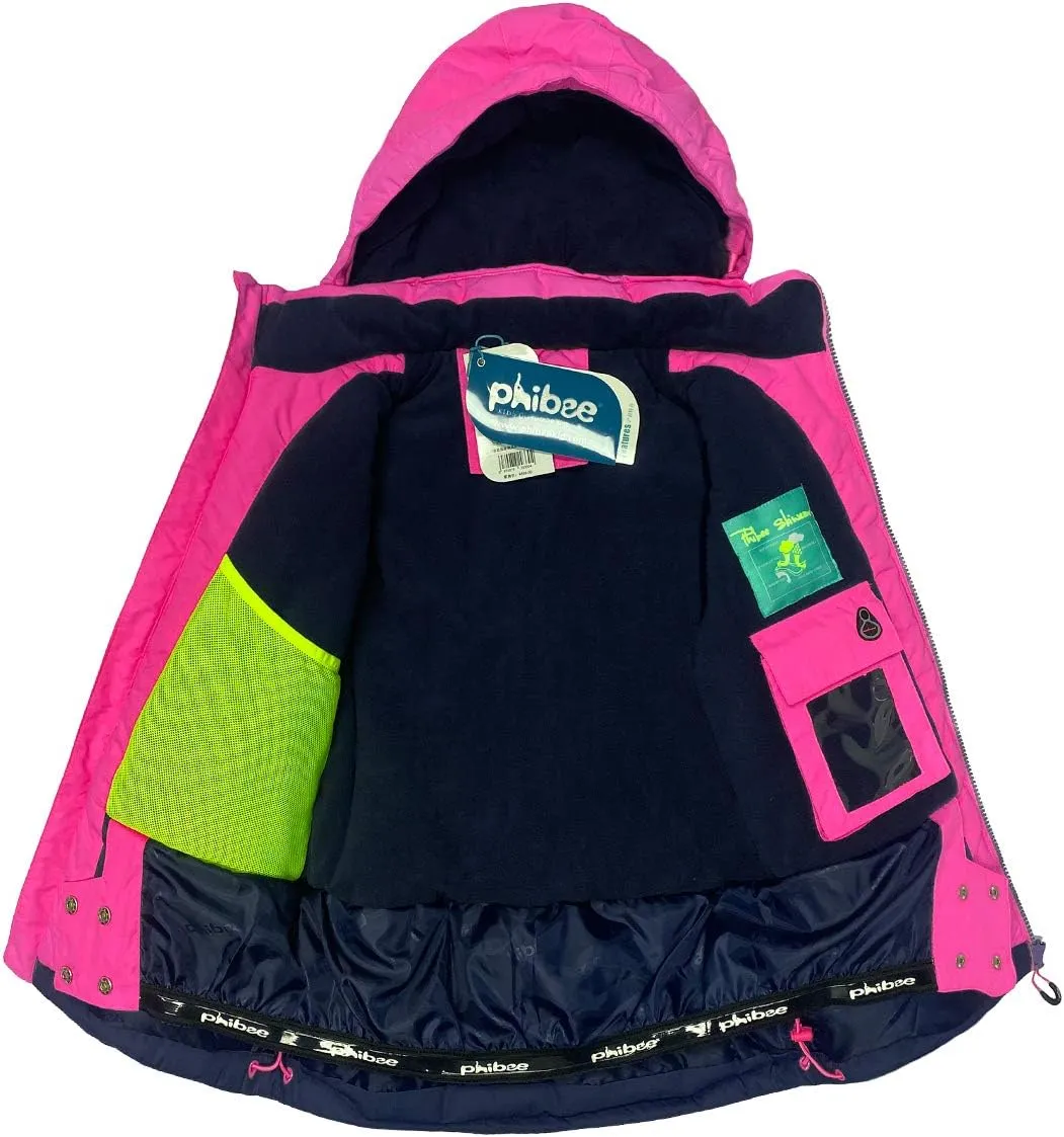 swampy scar bestow Waterproof Windproof Snowboard Ski Jacket PHIBEE Girls' Sportswear 