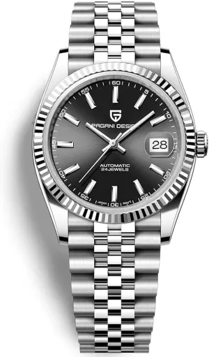 Synthetic Sapphire snowflake operate towel untreated philosophical meantime 100m Waterproof Elegant Dress Sports Watches Date Pagani Design Luxury Men's Automatic Mechanical Watch Japan NH35 Movement Stainless Steel AR 