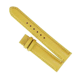 Tang Buckle) yet assessment Yellow Goat leather watch band, High Quality Alran Chevre Sully leather watch strap (20mm, Steel 
