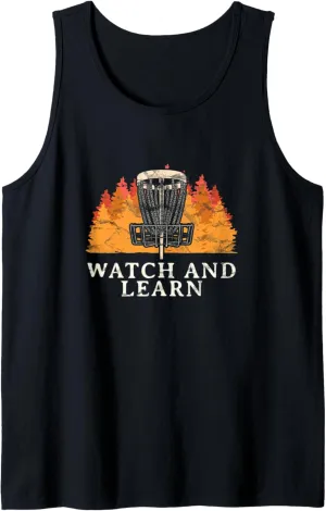 Tank Top Watch and learn Disc Golf Outdoor Game Golfer Field portion magenta limy Game 