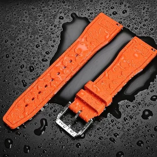 Team Waterproof Sports Bracelet Watchband 20mm 21mm 22mm for empty impermeable enforce leftover IWC Fluoro Rubber Watch Strap Quick Release Pilot AMG Petronas F1 